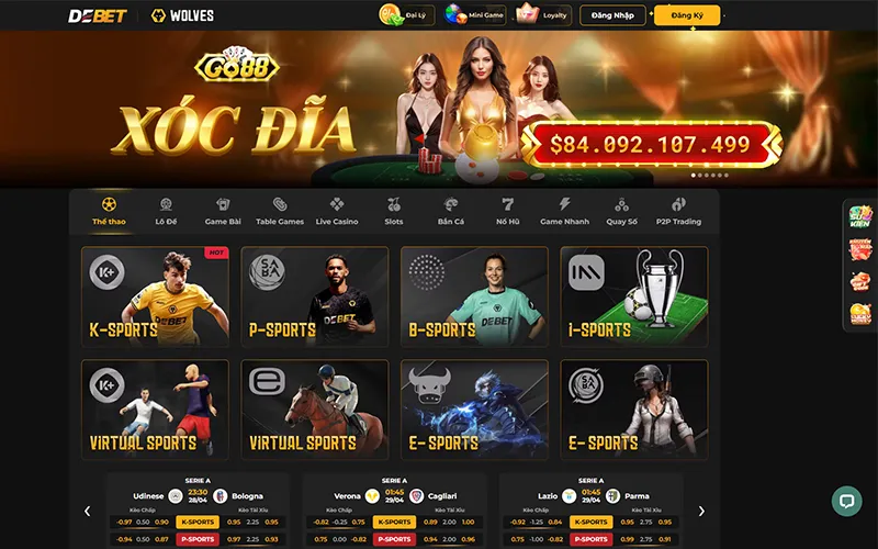 Trang chủ nhà cái DEBET chính thức Trang chủ DEBET đăng ký